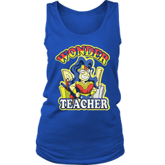 Wonder Teacher Women Tank Top Shirt Teacher Life Back To School Tee Official VnSupertramp Apparel