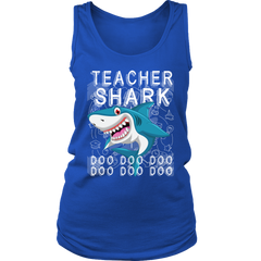 Teacher Shark Women Tank Top Shirt Doo Doo Doo Plus Size Official VnSupertramp Apparel