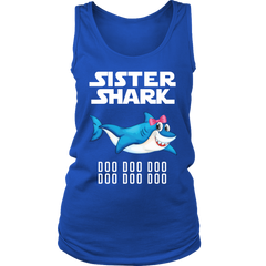 Sister Shark Women Tank Top Shirt Doo Doo Doo Official VnSupertramp Apparel