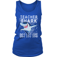 Teacher Shark Women Tank Top Shirt Doo Doo Doo Plus Size Official VnSupertramp Apparel