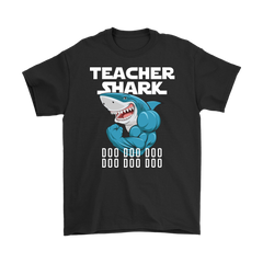 Teacher Shark Men Shirt Doo Doo Doo Plus Size 2XL-5XL Back To School Official VnSupertramp Apparel