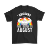 Image of Unicorns Are Born In August Men Shirt Plus Size 2XL-5XL Official VnSupertramp Apparel