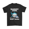 Image of VnSupertramp Daddy Shark and Baby Shark Personalized Name Birthday Shirt - D3