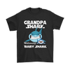 Image of VnSupertramp Grandpa Shark and Baby Shark Personalized Name Birthday Shirt - D2