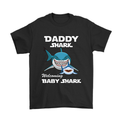 VnSupertramp Daddy Shark and Baby Shark Personalized Name Birthday Shirt - D2