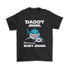 Image of VnSupertramp Daddy Shark and Baby Shark Personalized Name Birthday Shirt - D2