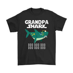 Official VnSupertramp Grandpa Shark Gildan Men Shirt Doo Doo Plus Size XL-5XL - D1