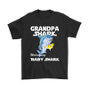 Image of VnSupertramp Grandpa Shark and Baby Shark Personalized Name Birthday Shirt - D3