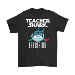 Teacher Shark Men Shirt Doo Doo Doo Plus Size 2XL-5XL Back To School Official VnSupertramp Apparel