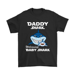 VnSupertramp Daddy Shark and Baby Shark Personalized Name Birthday Shirt - D5