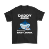 Image of VnSupertramp Daddy Shark and Baby Shark Personalized Name Birthday Shirt - D5