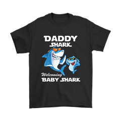 VnSupertramp Daddy Shark and Baby Shark Personalized Name Birthday Shirt - D4