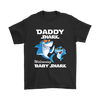 Image of VnSupertramp Daddy Shark and Baby Shark Personalized Name Birthday Shirt - D4