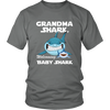 Image of VnSupertramp Grandma Shark and Baby Shark Personalized Name Birthday Shirt Women - D3