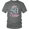 Image of VnSupertramp Fifty And Fabulous Women Shirt Plus Size XL-4XL 50th Birthday Gift