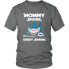 Image of VnSupertramp Mommy Shark and Baby Shark Personalized Name Birthday Shirt Women - D2