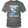 Image of VnSupertramp Mommy Shark and Baby Shark Personalized Name Birthday Shirt Women - D4