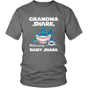 Image of VnSupertramp Grandma Shark and Baby Shark Personalized Name Birthday Shirt Women - D2