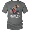 Image of VnSupertramp Personalized Hawks Mascot Team Men Women Football T-Shirt Plus Size XL-4XL - For Seattle Seahawks Fans