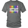 Image of VnSupertramp Personalized Crayon Teacher Men Women Shirt Custom Name Back To School Teacher Appreciation Gift