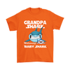 Image of VnSupertramp Grandpa Shark and Baby Shark Personalized Name Birthday Shirt - D2