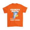 Image of VnSupertramp Grandpa Shark and Baby Shark Personalized Name Birthday Shirt - D3