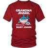 Image of VnSupertramp Grandma Shark and Baby Shark Personalized Name Birthday Shirt Women - D2