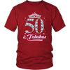 Image of VnSupertramp Fifty And Fabulous Women Shirt Plus Size XL-4XL 50th Birthday Gift