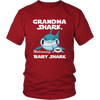 Image of VnSupertramp Grandma Shark and Baby Shark Personalized Name Birthday Shirt Women - D3