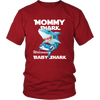 Image of VnSupertramp Mommy Shark and Baby Shark Personalized Name Birthday Shirt Women - D4