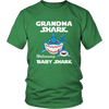 Image of VnSupertramp Grandma Shark and Baby Shark Personalized Name Birthday Shirt Women - D2