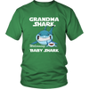 Image of VnSupertramp Grandma Shark and Baby Shark Personalized Name Birthday Shirt Women - D3