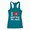 Image of VnSupertramp I Love Sharks Week Women Racerback Tank Top T-Shirt Great Tees For Shark Lover Fan TV Show D1