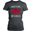 Image of VnSupertramp Mother Of Dogs Funny Women T-Shirt Plus Size XL-4XL Mother's Day Mom Gift Cool Dog Owner Lover