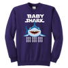 Image of Official VnSupertramp Baby Shark Youth Crewneck Sweatshirt Doo Doo Doo Apparel