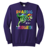 Image of VnSupertramp Roaring Kindergarten Dinosaur Youth Sweatshirt Back to School Gift