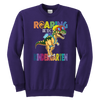 Image of VnSupertramp Roaring Kindergarten Dinosaur Youth Sweatshirt Back to School Gift