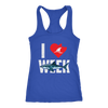 Image of VnSupertramp I Love Sharks Week Women Racerback Tank Top T-Shirt Great Tees For Shark Lover Fan TV Show D1