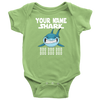 Image of VnSupertramp Baby Brother Sister Shark Personalized Name Onesie Birthday Gift-D12