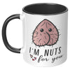 Image of [TL] I'm Nuts About You Mug, 11 Ounces, Anniversary Coffee Cup for Men, Birthday Mug for Boyfriend, Girlfriend, Wife (Black Handle)