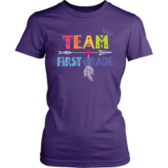 Team First Grade Women Shirt Plus Size XL-4XL Back To School Tee Official VnSupertramp Apparel