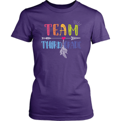 Team Third Grade Teacher Women Shirt Plus Size XL-4XL Back To School Official VnSupertramp Apparel