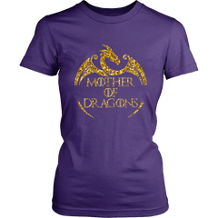 VnSupertramp Mother of Dragons Women Shirt Plus Size XL-4XL For Mother's Day Gift Dragon Fans Lovers Mom Mommy - D2