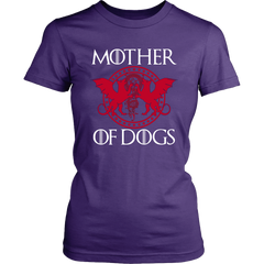 VnSupertramp Mother Of Dogs Funny Women T-Shirt Plus Size XL-4XL Mother's Day Mom Gift Cool Dog Owner Lover