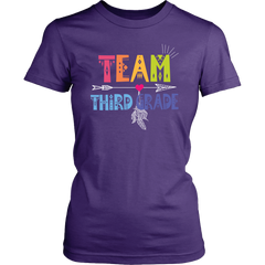 Team Third Grade Teacher Women Shirt Plus Size XL-4XL Back To School Official VnSupertramp Apparel