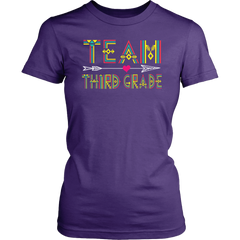 Team Third Grade Teacher Women Shirt Plus Size XL-4XL Back To School Official VnSupertramp Apparel