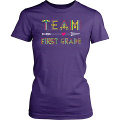 Team First Grade Women Shirt Plus Size XL-4XL Back To School Tee Official VnSupertramp Apparel