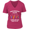 Image of VnSupertramp Complementary Colors Women V-Neck Art Teacher T-Shirt Plus Size XL-4XL - For Funny Artist Gift Tee Shirt