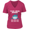 Image of Official VnSupertramp Personalized Grandma Shark Women V-Neck Shirt Plus Size