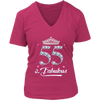 Image of VnSupertramp Fabulous Women V-Neck Shirt Plus Size XL-4XL 55th Birthday Gift